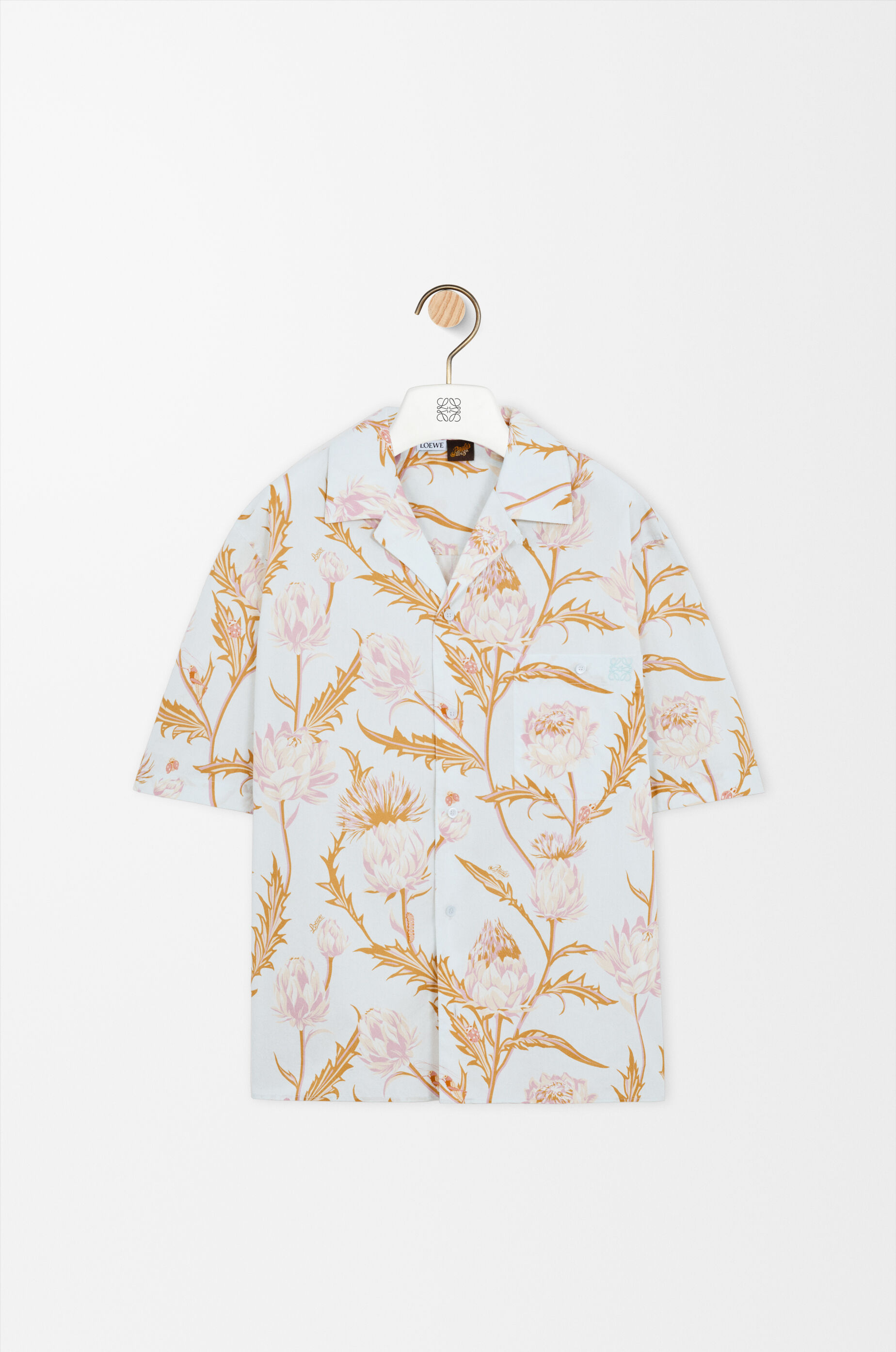 LOEWE 25AW ショートスリーブ シャツ（コットン&シルク）花柄シャツ ショートスリーブ シャツ（コットン） ブルー - ロエベ 日本 公式サイト