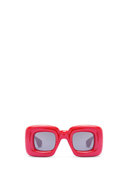 LOEWE Inflated rectangular sunglasses in nylon Lipstick plp_rd