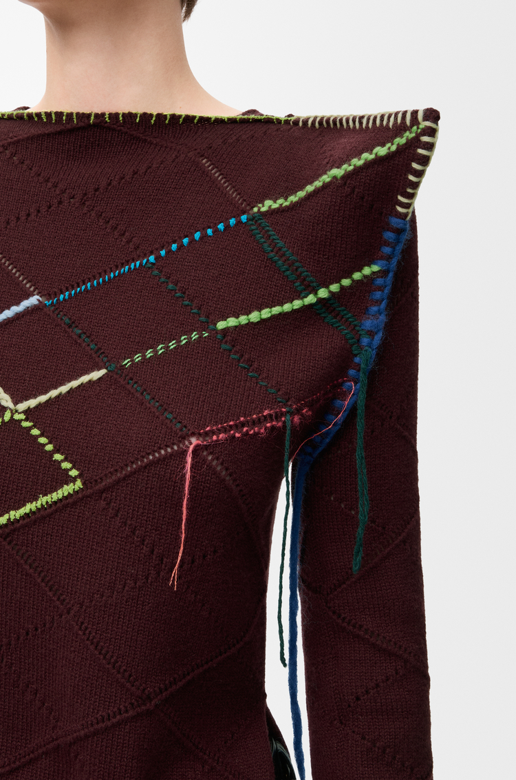 LOEWE Jersey en lana Burdeos