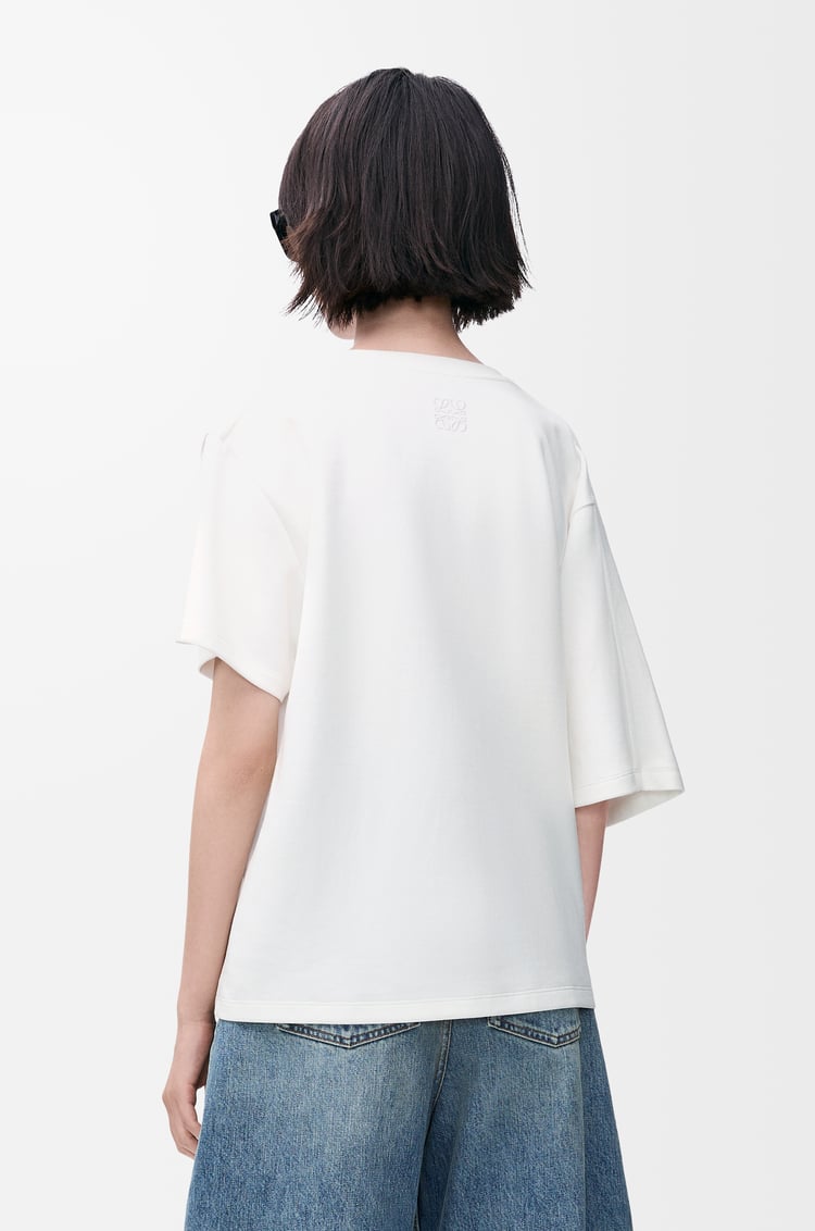 LOEWE Draped T-shirt in cotton blend White