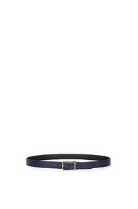 LOEWE Formal belt in calfskin Navy Blue/Black/Gold
