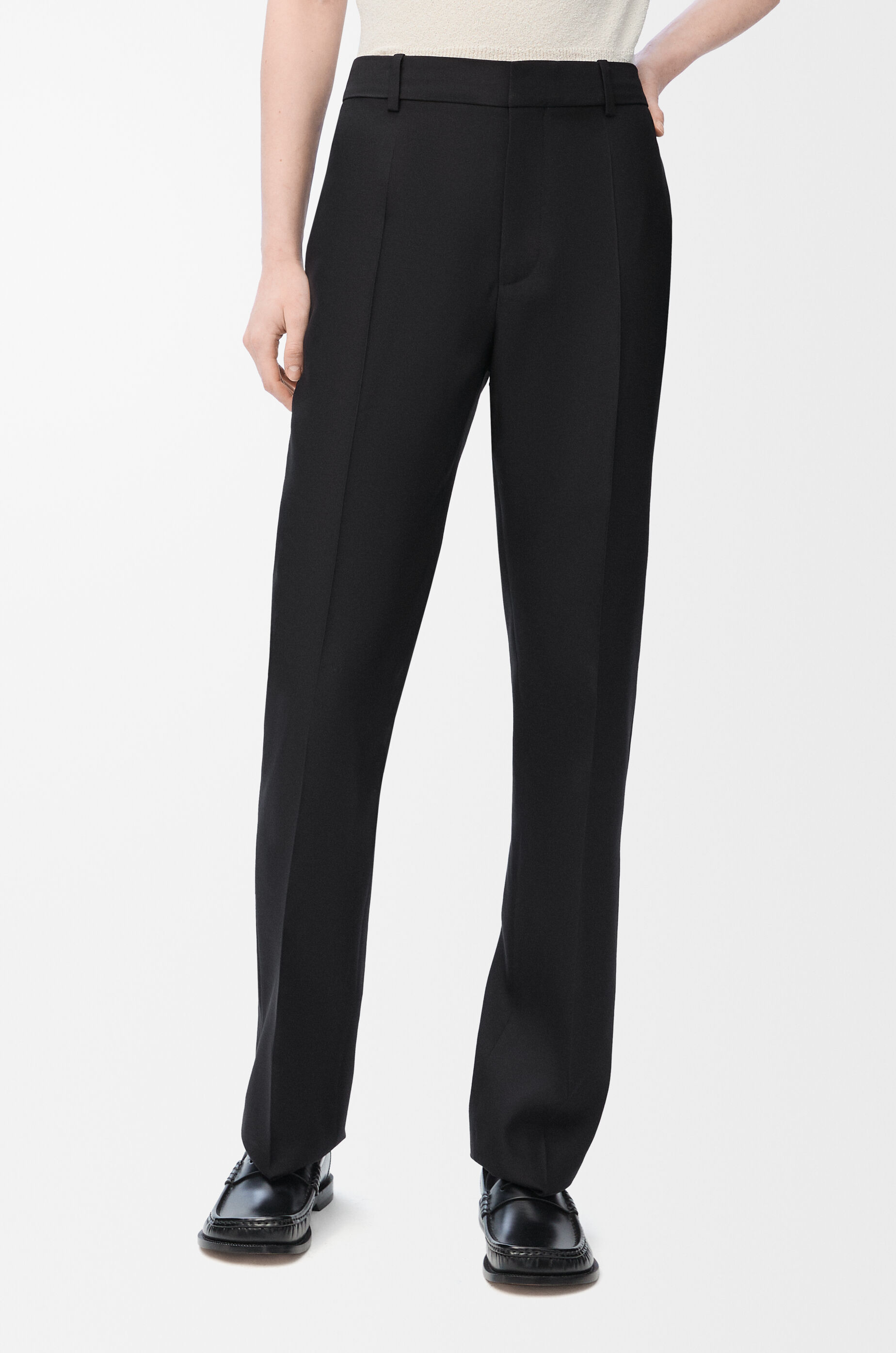 Trousers in wool and silk Black - LOEWE Trousers in wool and silk Black - LOEWE