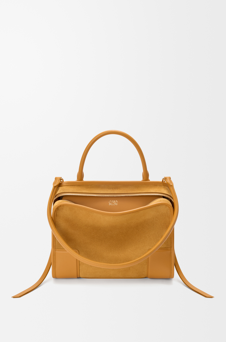 LOEWE Medium Amazona 180 bag in suede Ocre