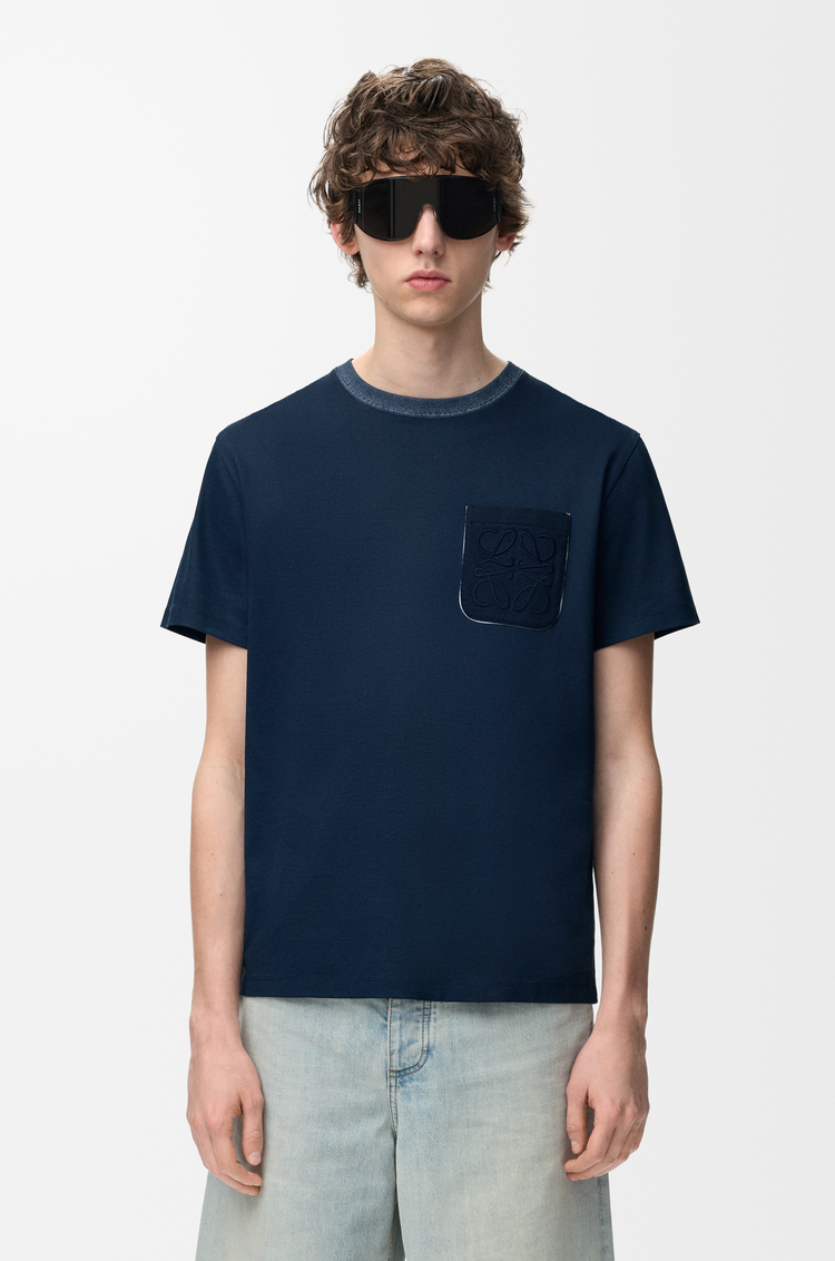 LOEWE T-shirt in cotton blend Navy Blue