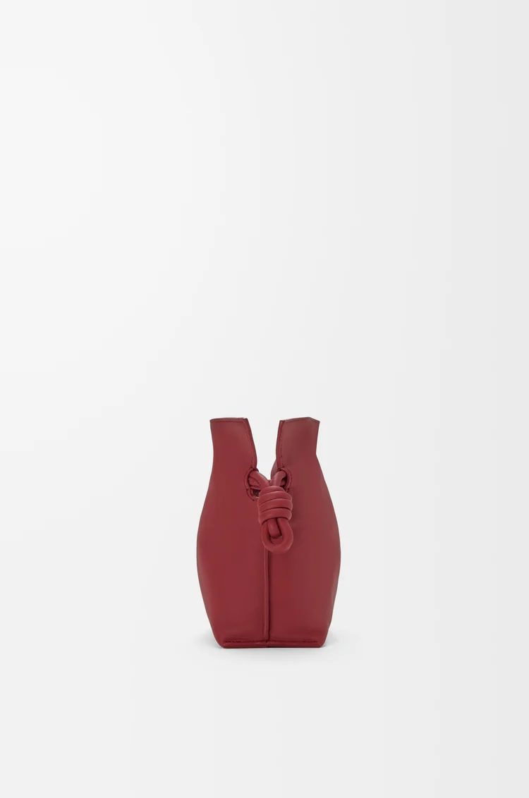 LOEWE フラメンコクラッチ ミニ（ナパカーフ） バーントレッド