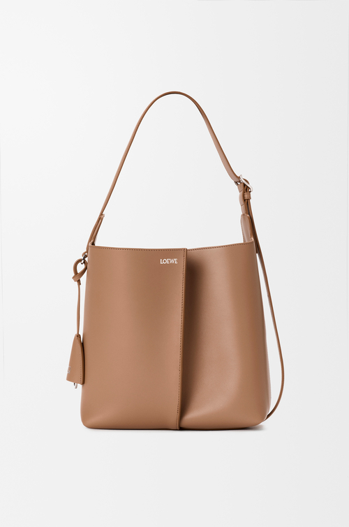 LOEWE ビルバオ バケットバッグ ミディアム（スムースカーフ） モカ