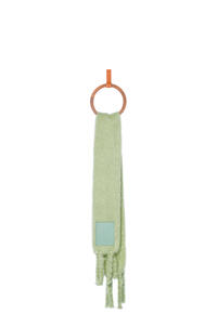 LOEWE Scarf in wool and mohair Light Turquoise