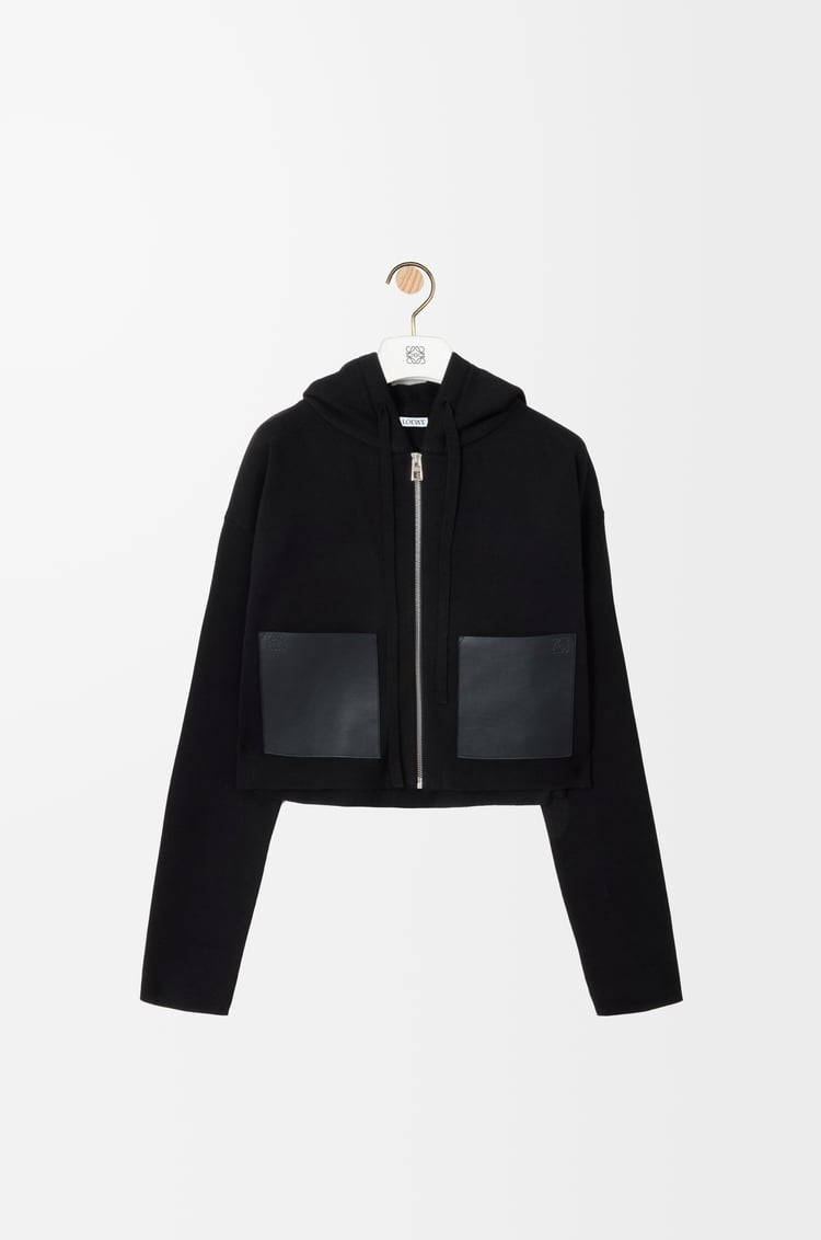 LOEWE ジップアップ フーディー（ウール） ブラック