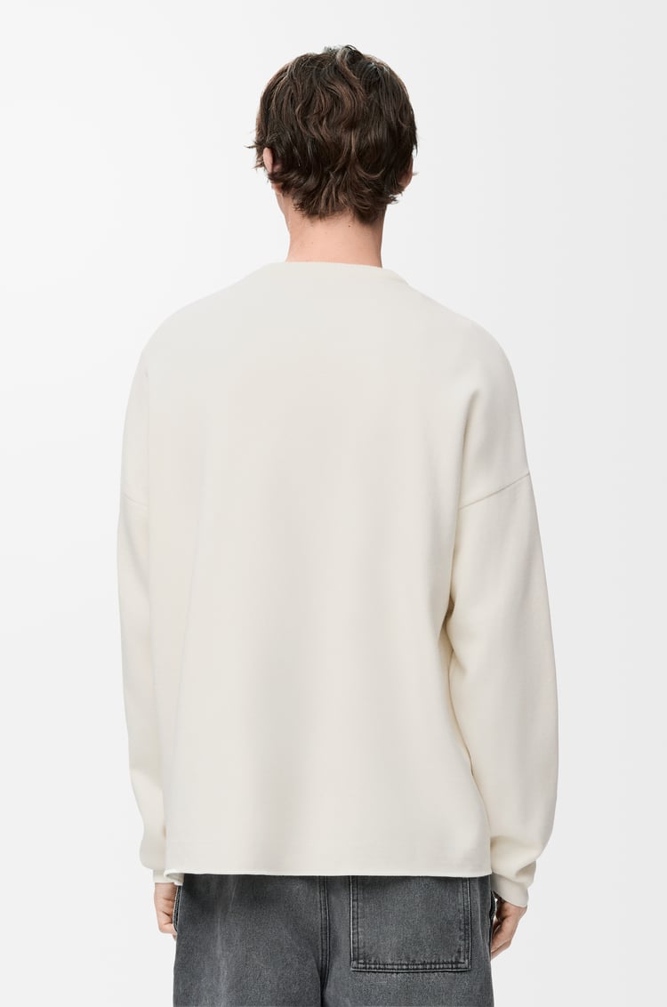 Anagram pocket sweater in cotton blend