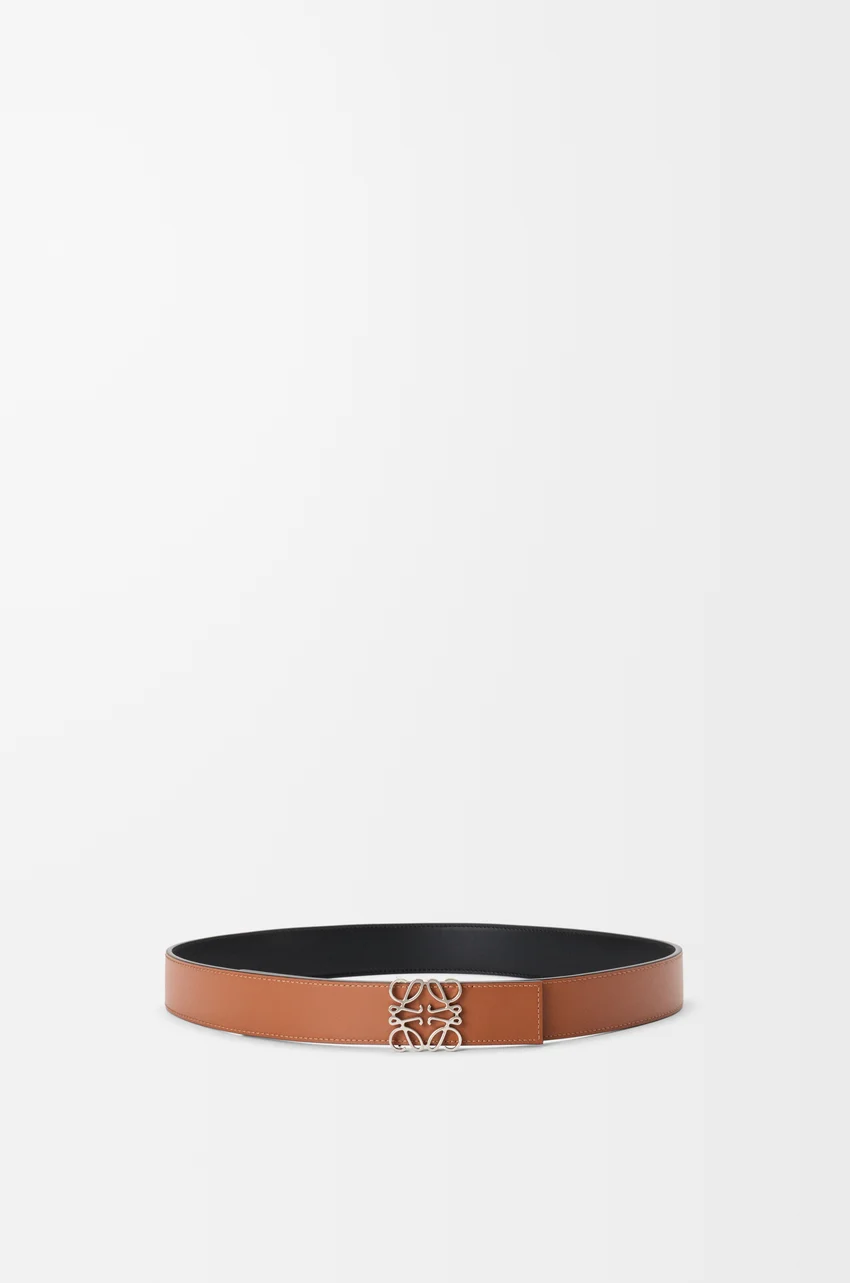 Reversible Anagram belt in smooth calfskin