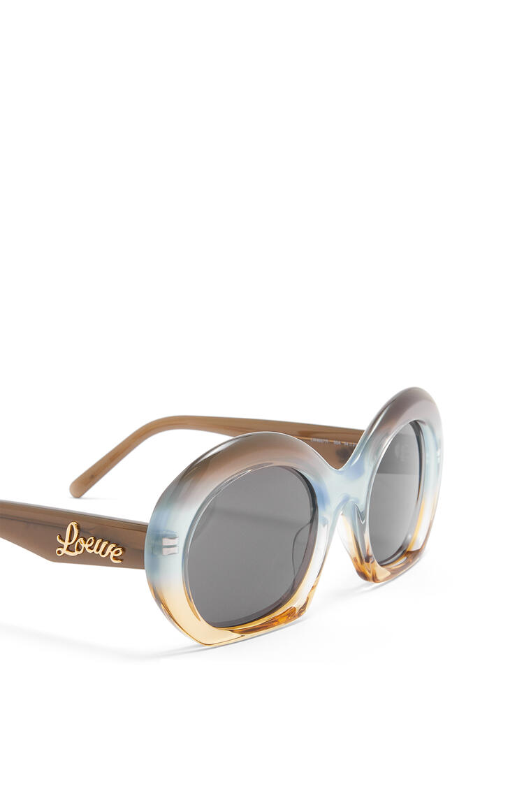 LOEWE Halfmoon sunglasses in acetate Gradient Grey/Pale Blue