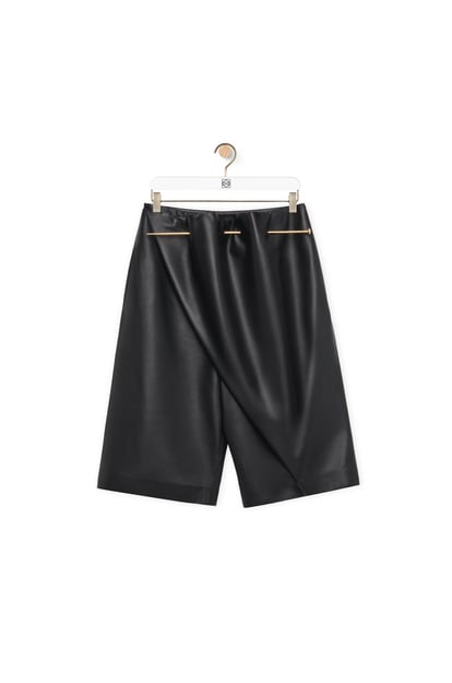LOEWE Pin shorts in nappa lambskin Black plp_rd