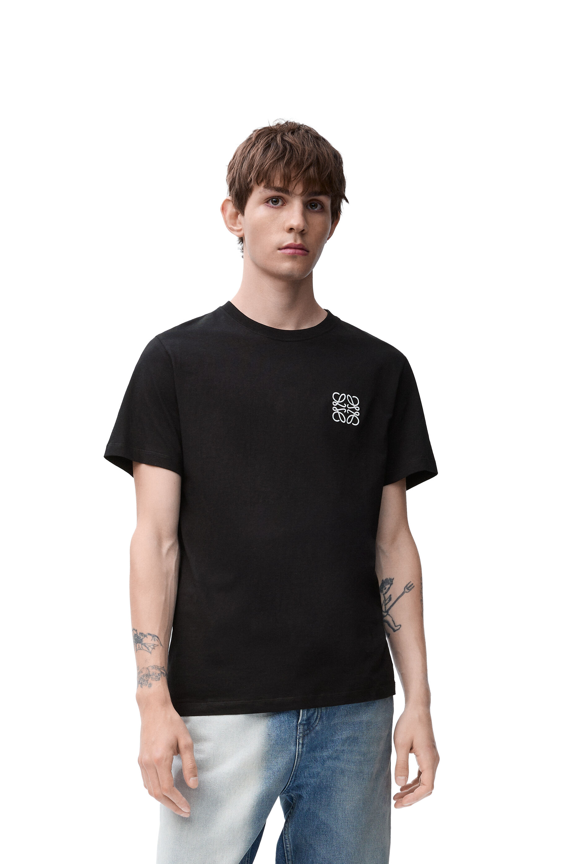レギュラーフィット Tシャツ（コットン） ブラック - LOEWE