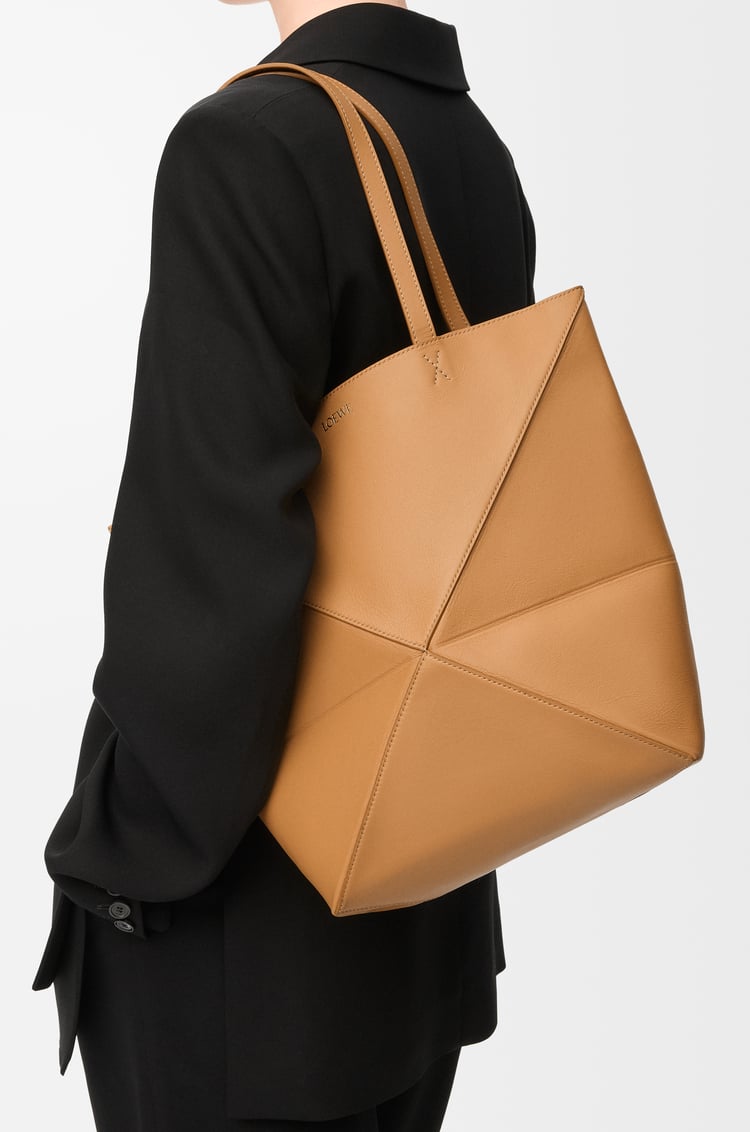 LOEWE パズルフォルド トート （シャイニーカーフ） ウォームデザート
