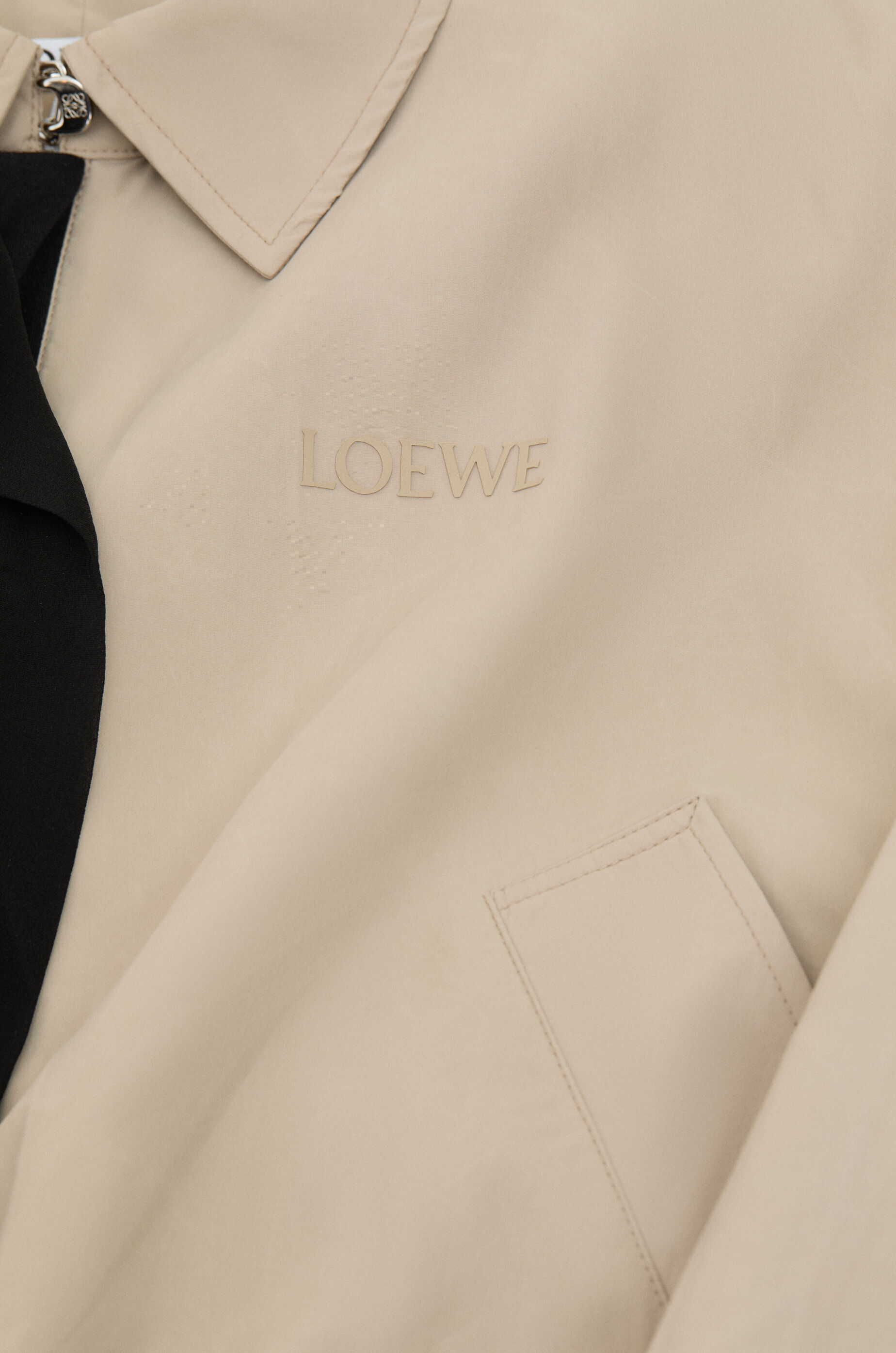 Jacket in technical fabric Beige - LOEWE APAC official website Jacket in technical fabric Beige - LOEWE APAC official website
