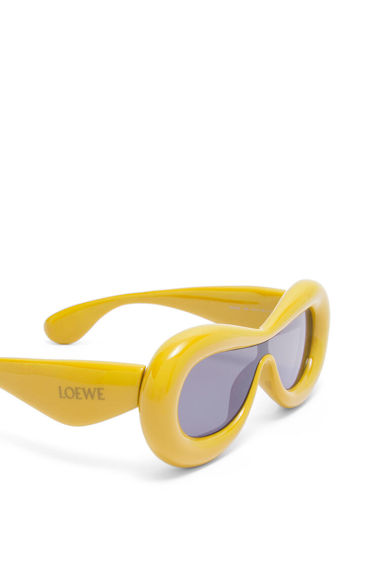 LOEWE Inflated mask sunglasses in acetate Yellow