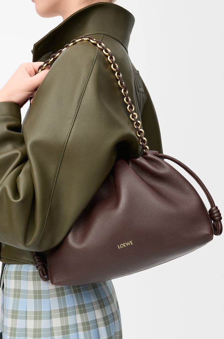 LOEWE フラメンコパース（メローナパラム） ダークブラウニー