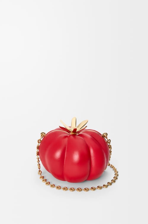 LOEWE Tomato clutch in nappa lambskin Red
