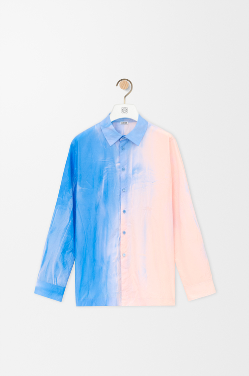 LOEWE Shirt in technical cotton Light Blue
