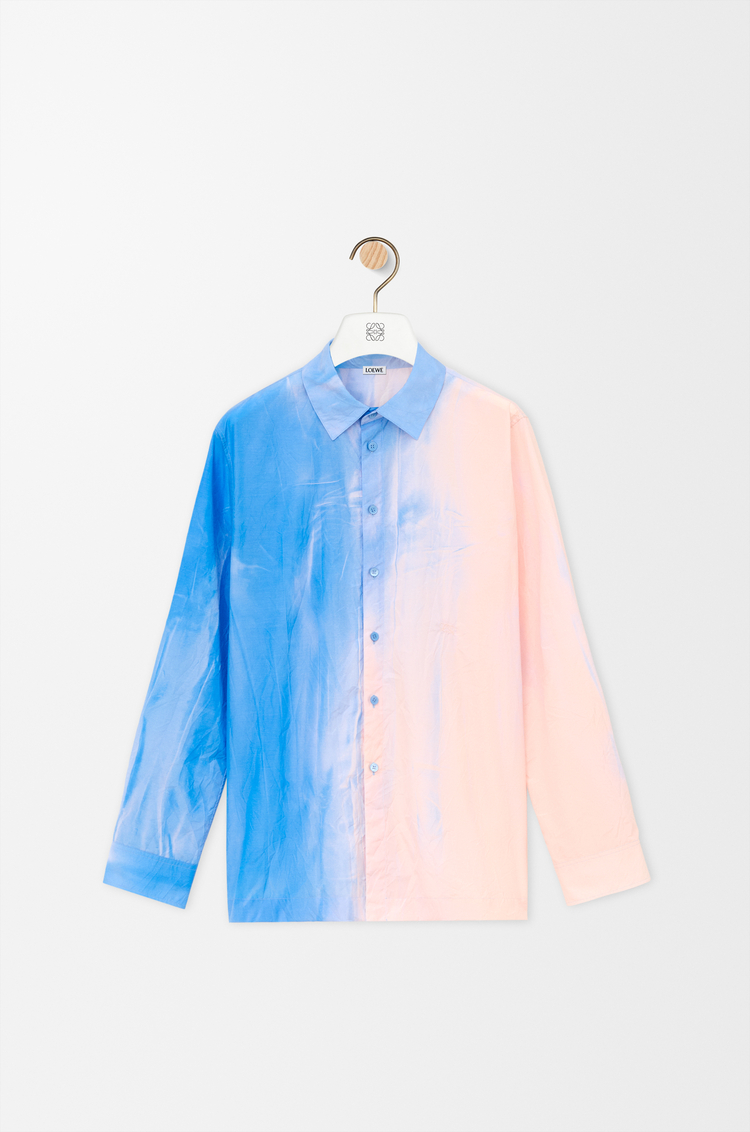 LOEWE Shirt in technical cotton Light Blue