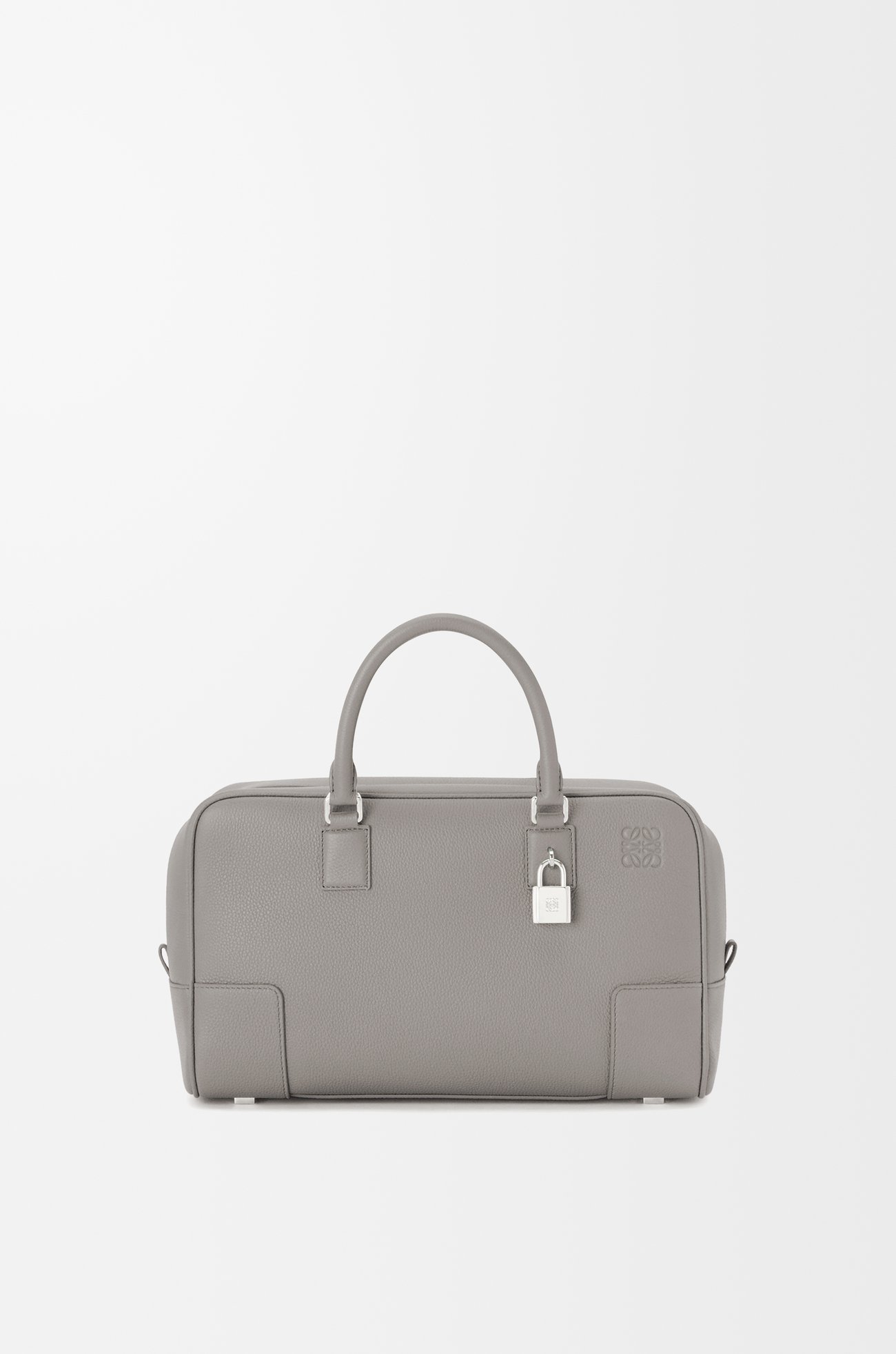 LOEWE 柔軟粒面小牛皮 Amazona 28 包款 珍珠灰