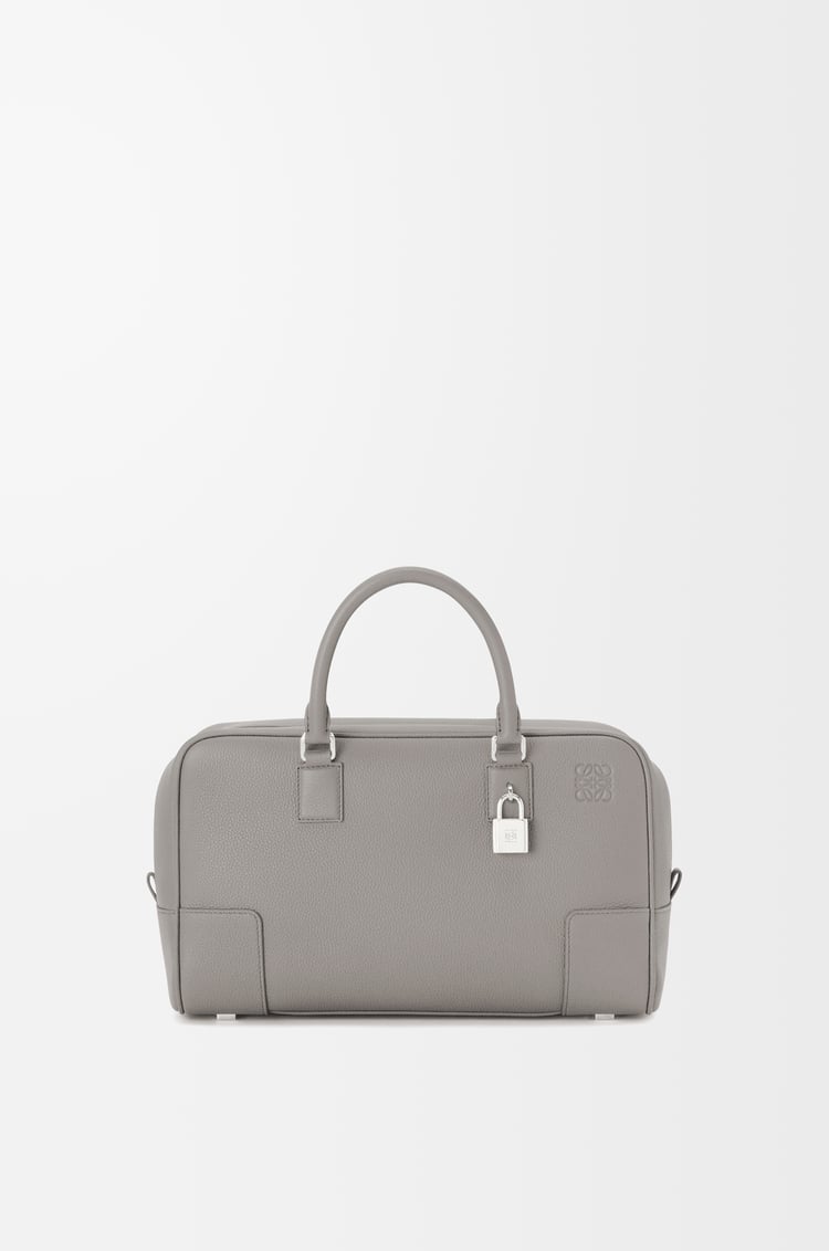 LOEWE Amazona 28 bag in soft grained calfskin Pearl Grey