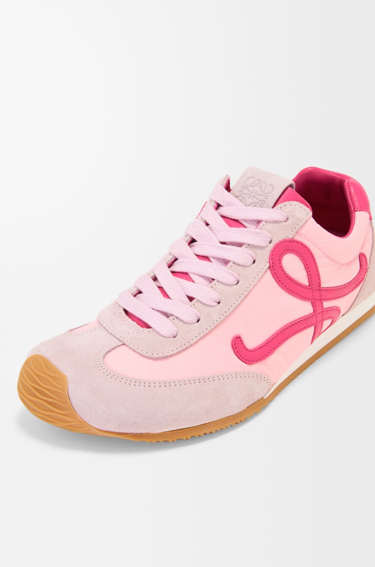 LOEWE Ballet Runner 2.0 in nylon and calfskin Baby Pink/Fuxia/Old Pink