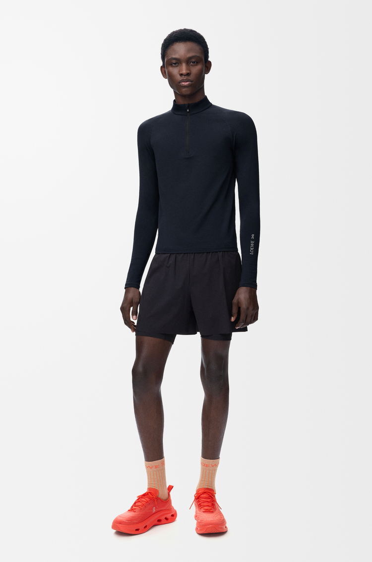 LOEWE Shorts in technical shell Black