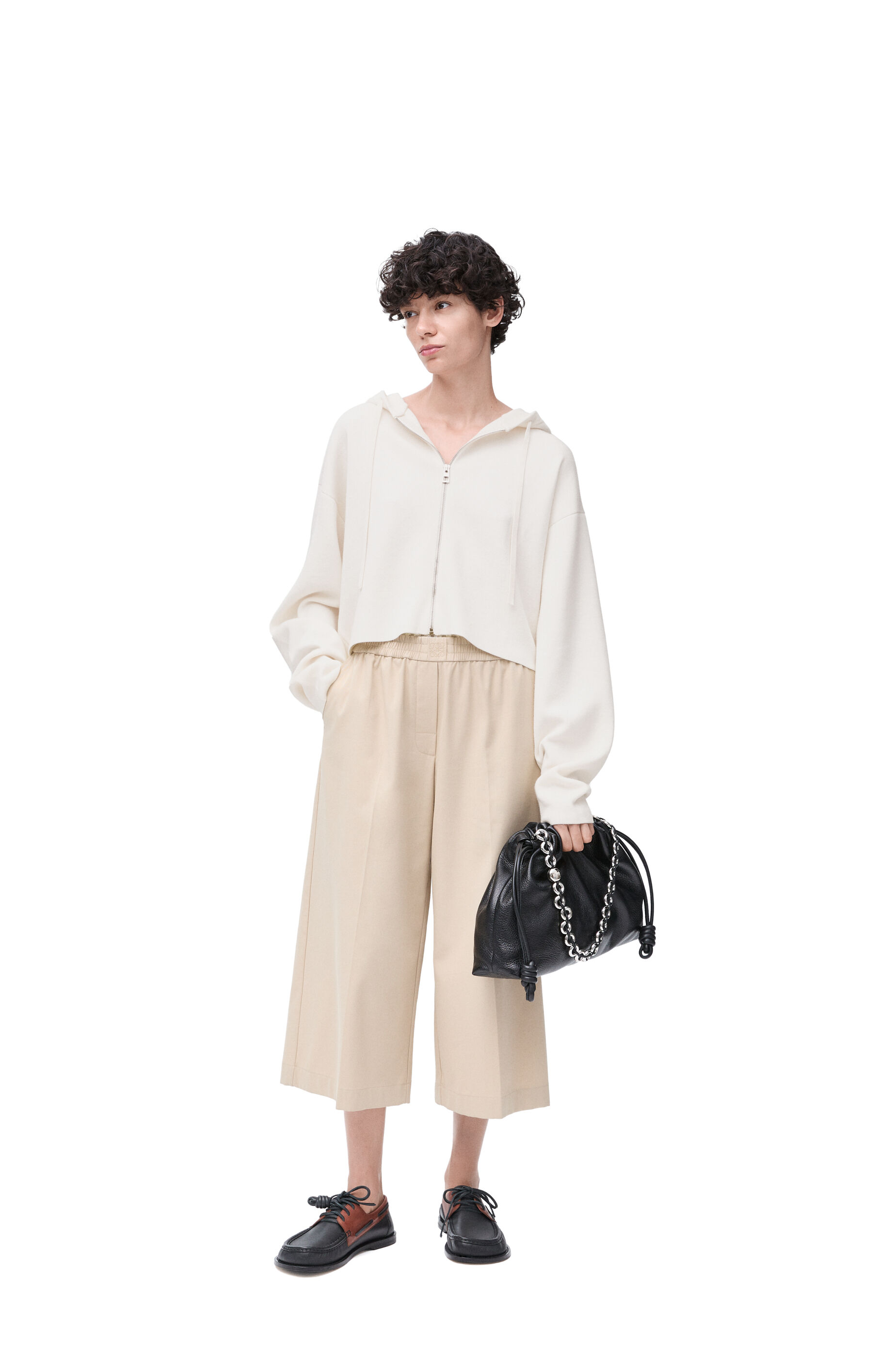 アナグラム ジップアップ フーディー（ウール） ホワイト - LOEWE