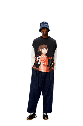 LOEWE Camiseta de manga larga Chihiro en algodón Multicolor/Natural plp_rd