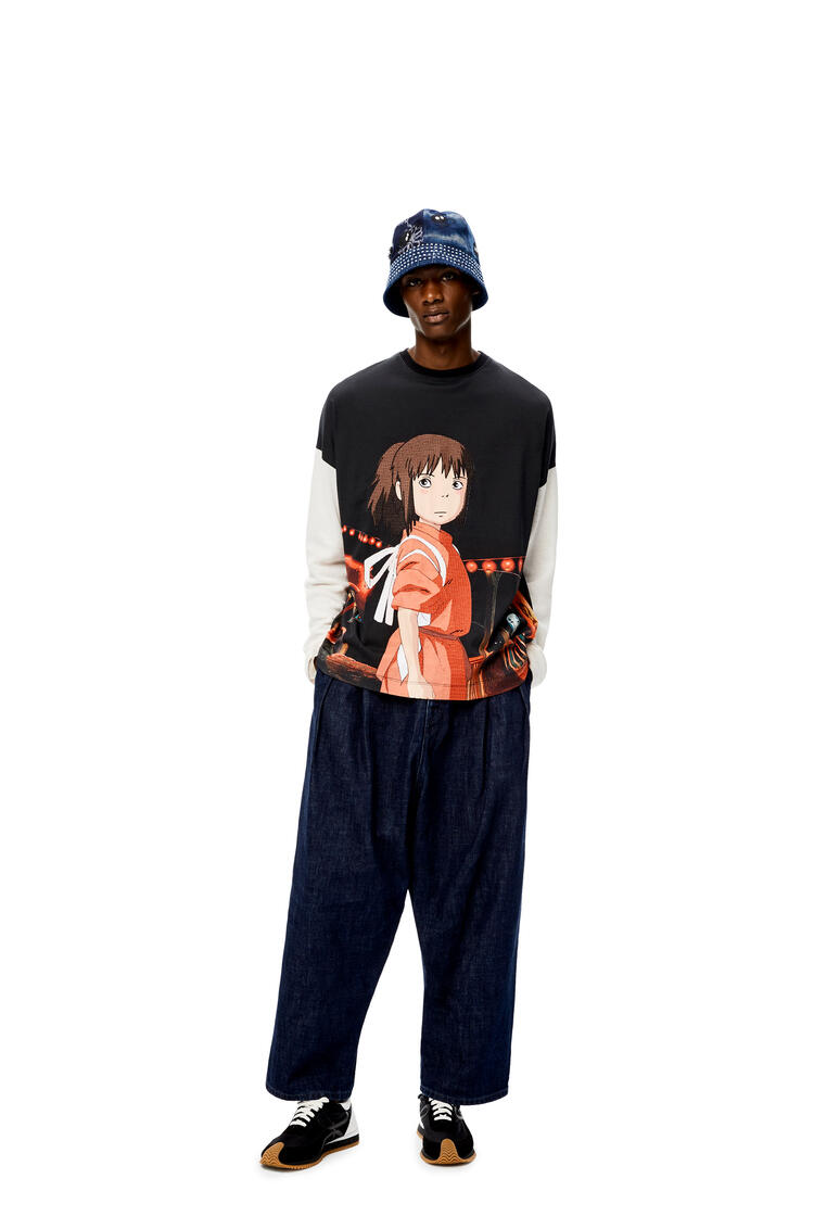 LOEWE Camiseta de manga larga Chihiro en algodón Multicolor/Natural pdp_rd