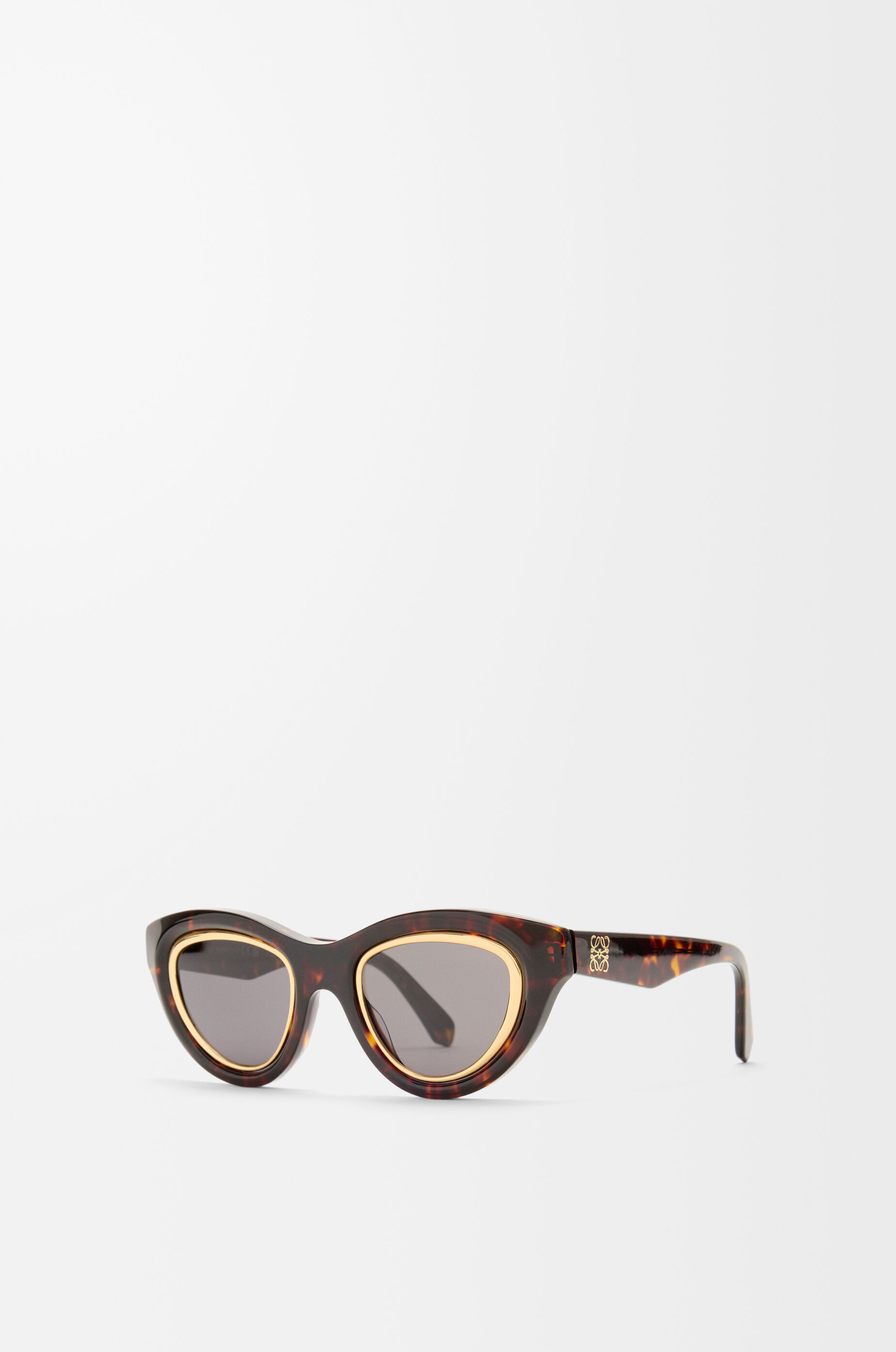 Mini Anagram Cateye sunglasses Brown - LOEWE