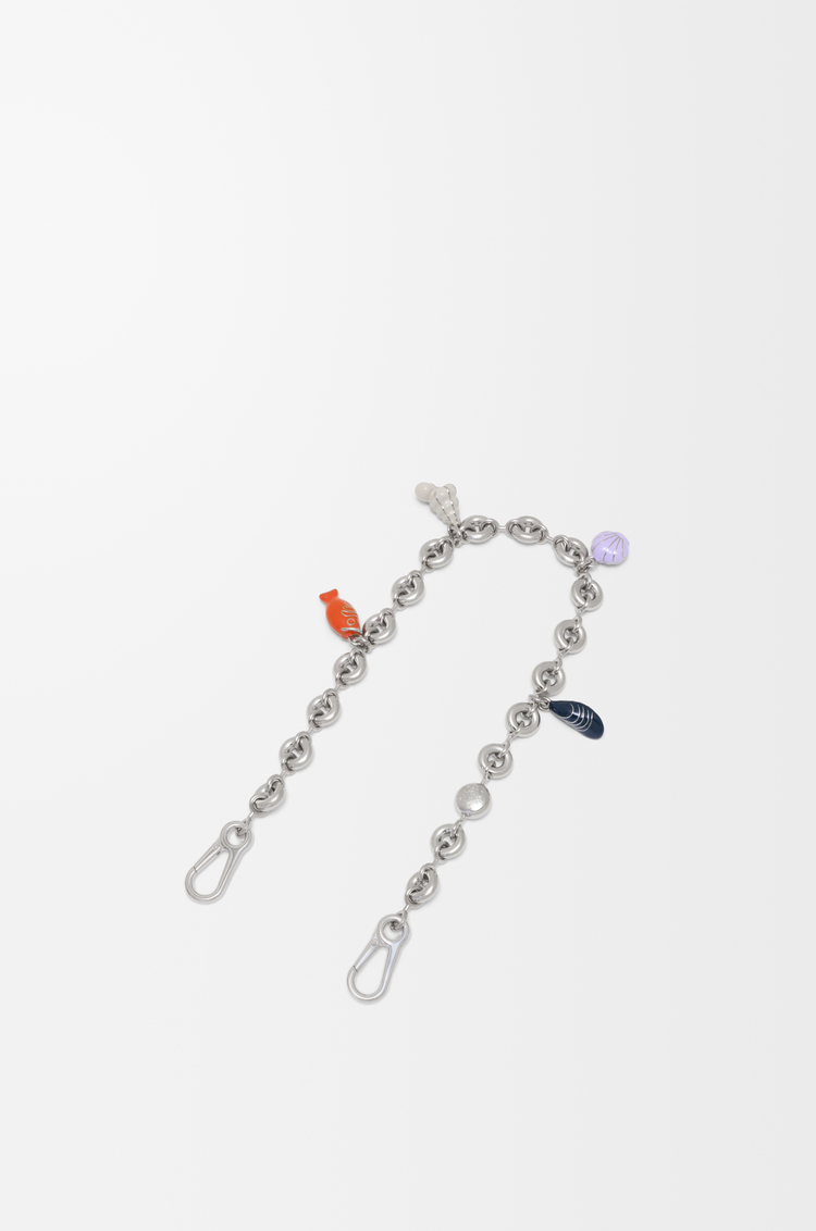 LOEWE Bandoulière chaîne Donut à charms Argent