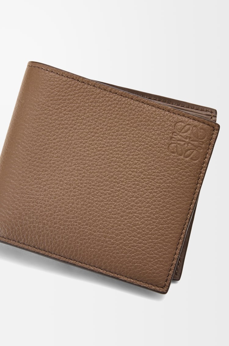 LOEWE Cartera con dos pliegues en piel de ternera Marrón Invernal