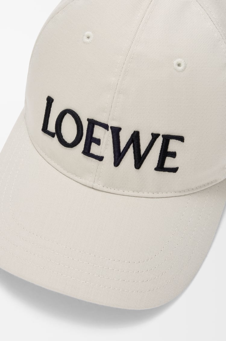LOEWE Casquette Futurist Cat en coton Blanc Doux/Noir
