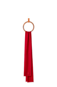 LOEWE Scarf in cashmere Red