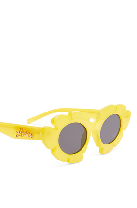 LOEWE Gafas de sol flor en acetato Amarillo Acido