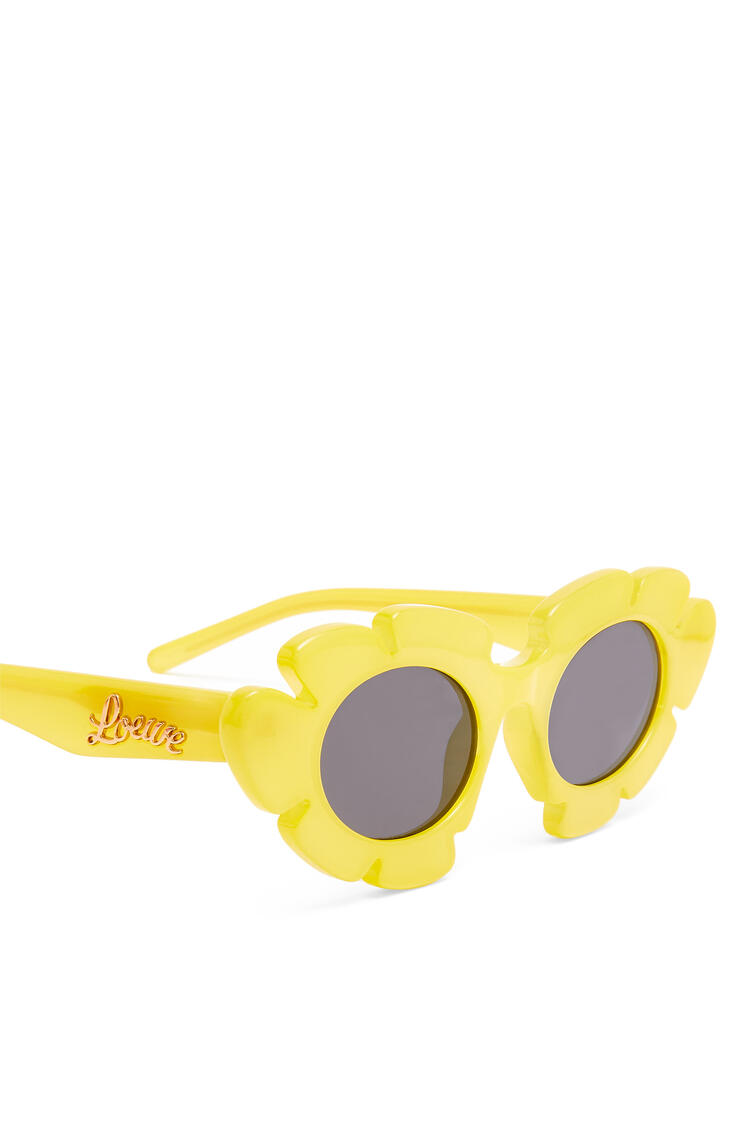 LOEWE Gafas de sol montura flor en acetato Amarillo Acido