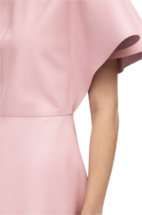 LOEWE Asymmetric dress in nappa Light Pink
