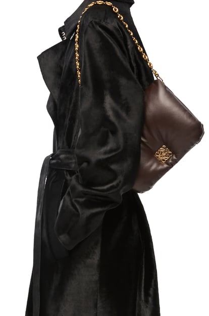 LOEWE Puffer Goya bag in shiny nappa lambskin Dark Chocolate plp_rd