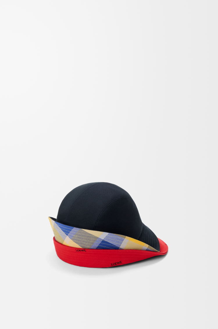 LOEWE Multi-brim bucket hat in cotton canvas Multicolor