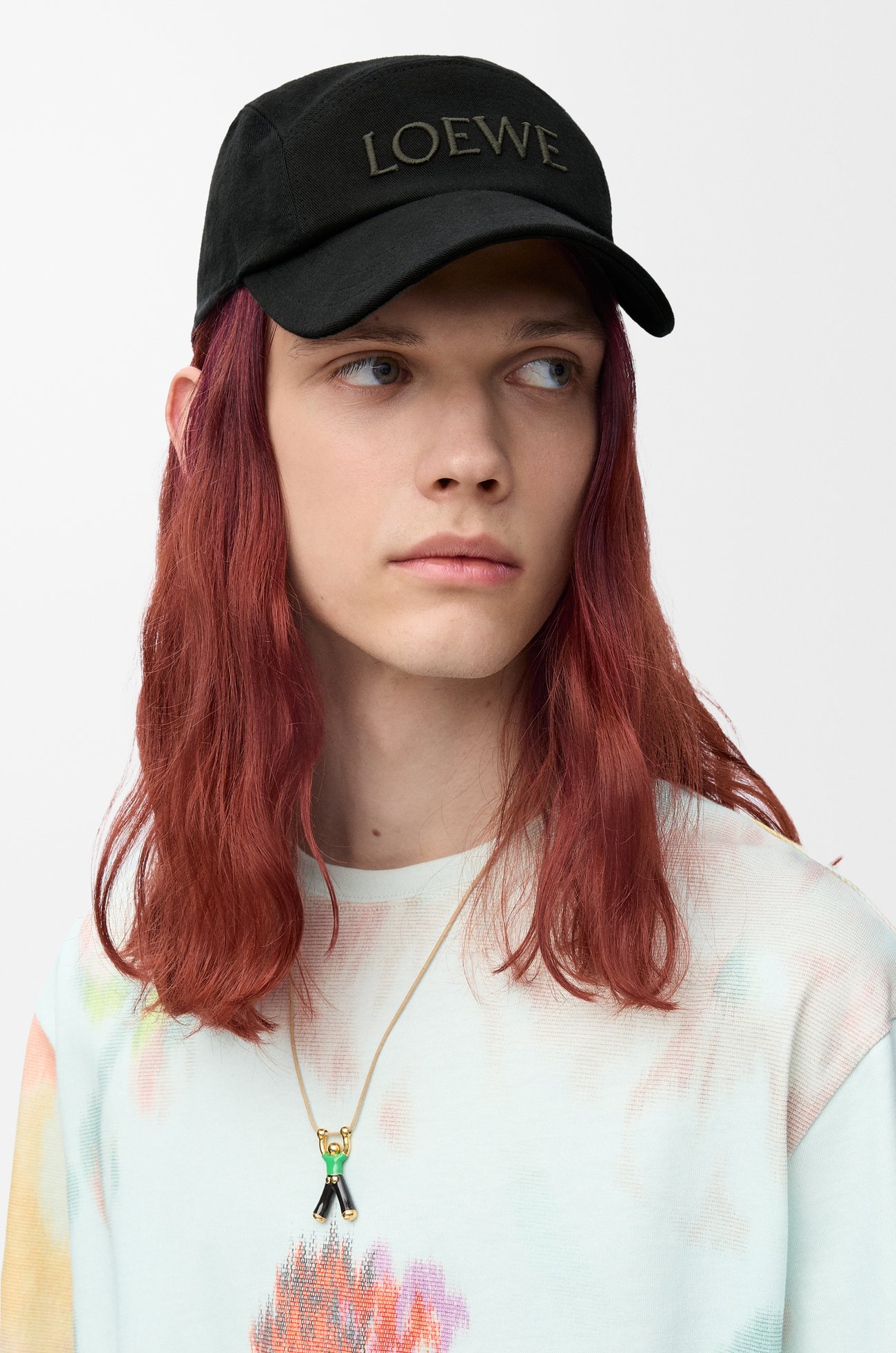 LOEWE Camp 棉質鴨舌帽 黑色