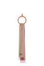 LOEWE Bicolour scarf in wool and cashmere Pink/Camel