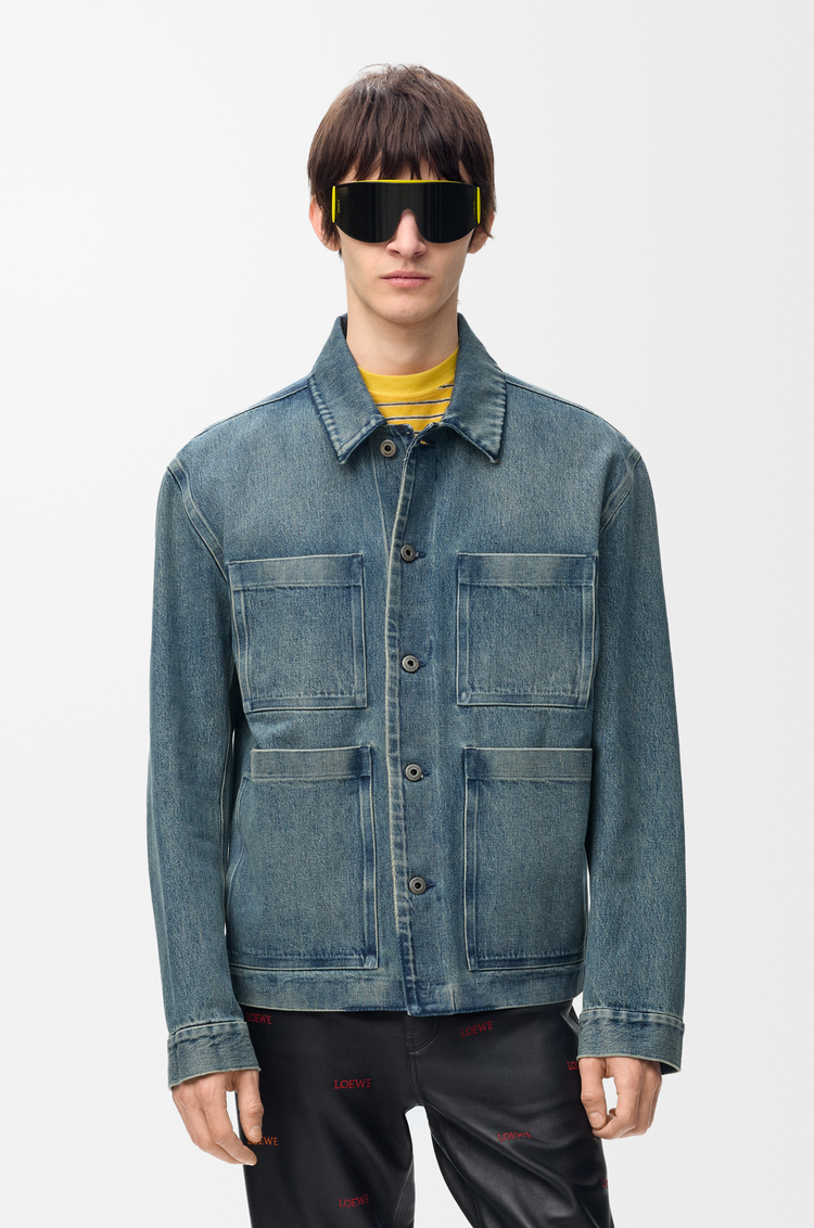 LOEWE Workwear jacket in denim Denim Blue