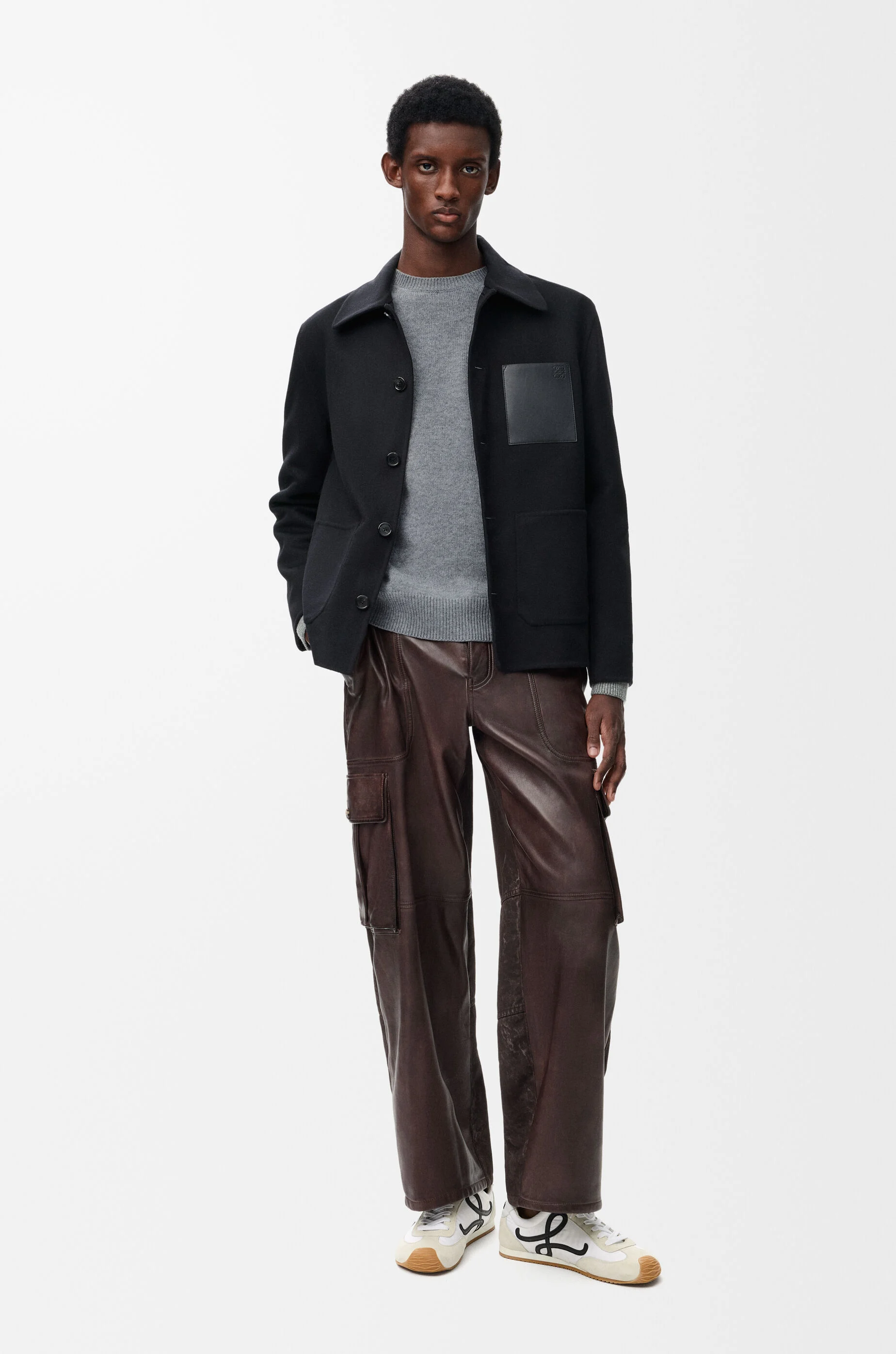 Sweater in wool Grey - LOEWE