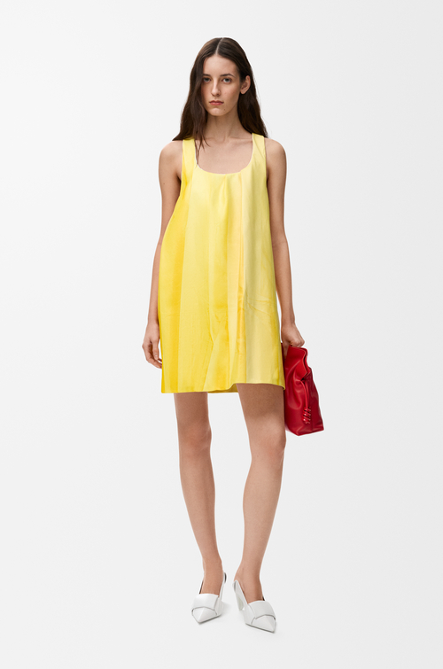 LOEWE Dress in nappa lambskin Yellow