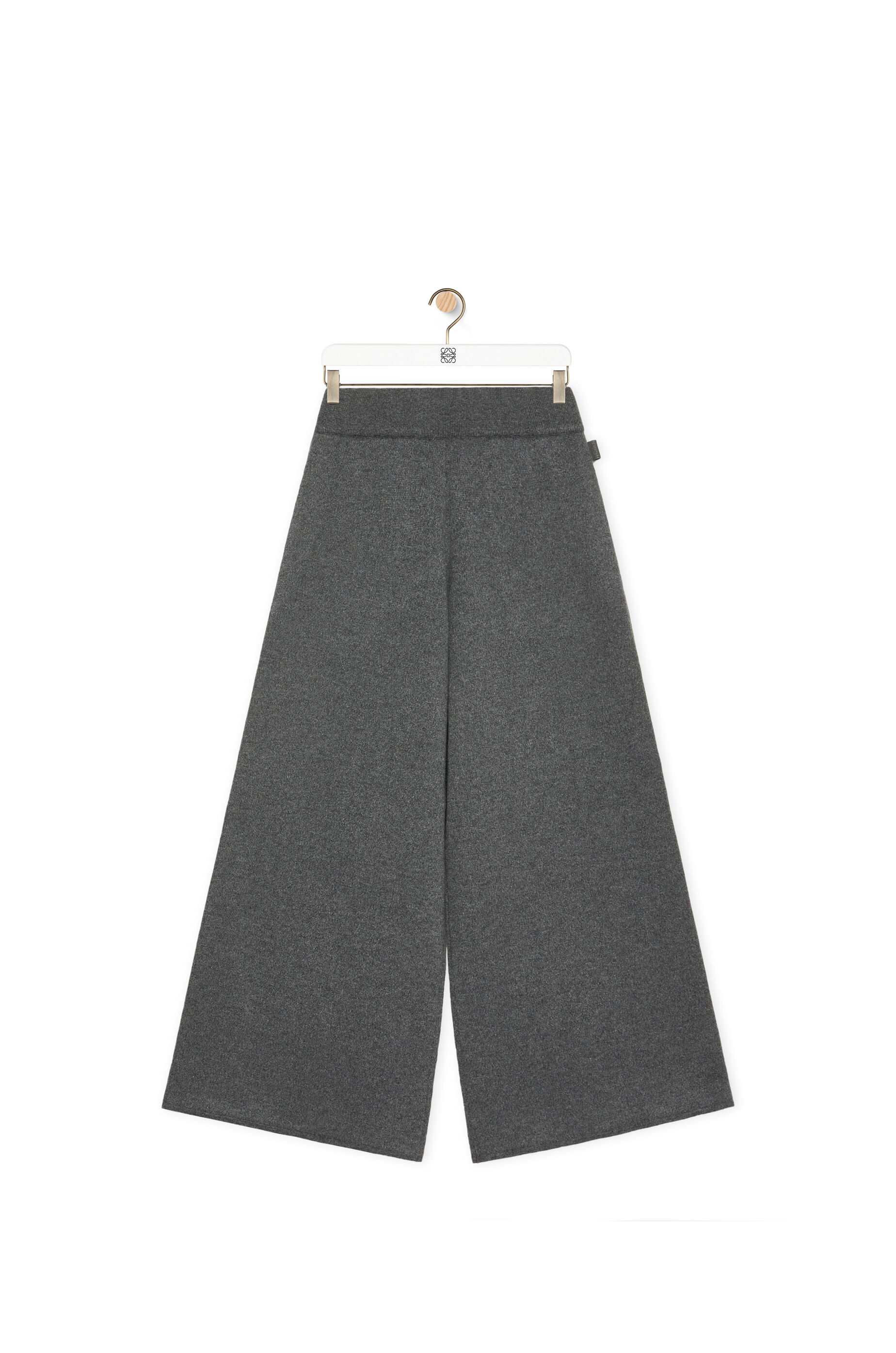 Cropped trousers in cashmere