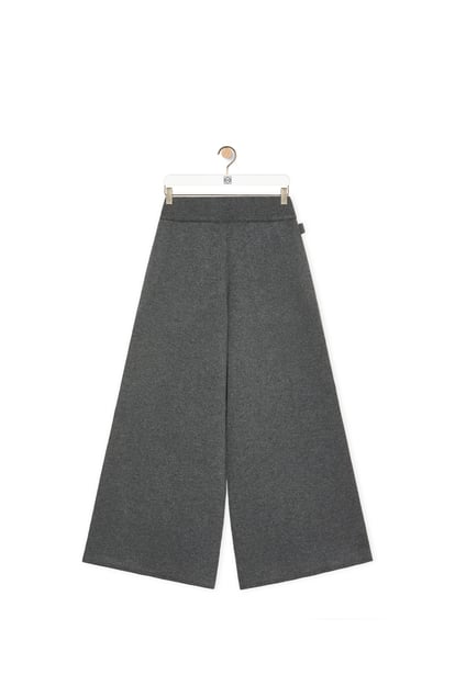LOEWE Cropped trousers in cashmere Dark Grey