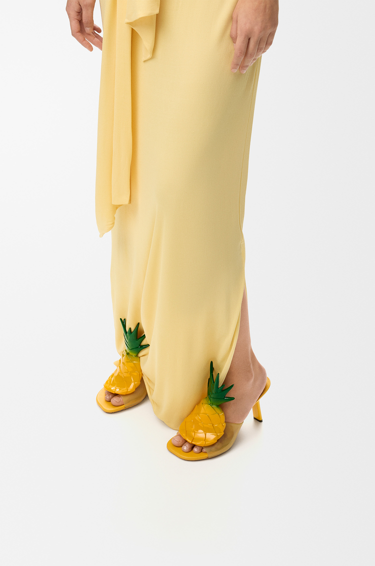 LOEWE Petal 鳳梨 PVC 涼鞋 鳳梨黃