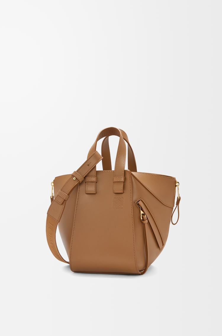LOEWE Compact Hammock bag in satin calfskin Oak
